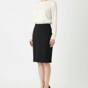 Banana Republic Washable Classic Black Pencil Skirt
